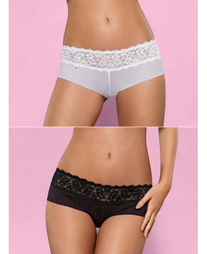 LACEA SHORTIES DUO-PACK BLACK & WHITE
