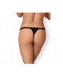 LOLITTE CROTCHLESS THONG BLACK