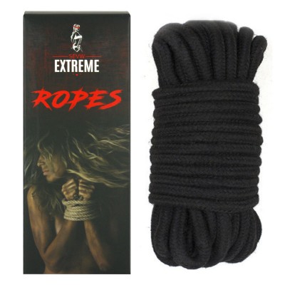Cotton Rope Black 10M