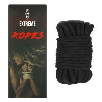 Bondage Cotton Rope 5m - Black
