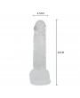 Realistic Dildo Master Dong 20 cm Clear