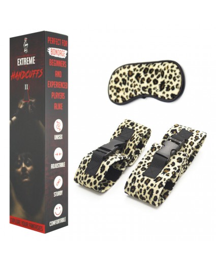 LEOPARD SET - HANDCUFFS AND BLINDFOLD