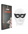 FAUX LEATHER STUDDED BLACK MASK