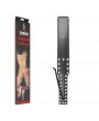 STUDDED FAUX LEATHER LONG PADDLE – BLACK