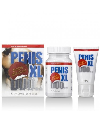 Penis XL Duo Pack 30 Capsules + Crème 30 ml