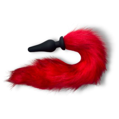 Anal Plug - Red Fox Tail