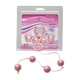 Marble Collection Anal Beads Medium Pink