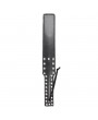 STUDDED FAUX LEATHER LONG PADDLE – BLACK