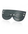 FAUX LEATHER STUDDED DETACHABLE BLINDFOLD