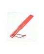 Studded Leather Long Paddle - Red