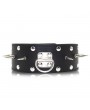 Leather Collar with leash, rivets decoration, padlock & key