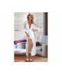 ROBE BOUQUET DRESSING GOWN WHITE