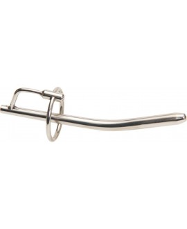 SEVW Extreme BDSM - Steel Penis Ring Catheter Silver