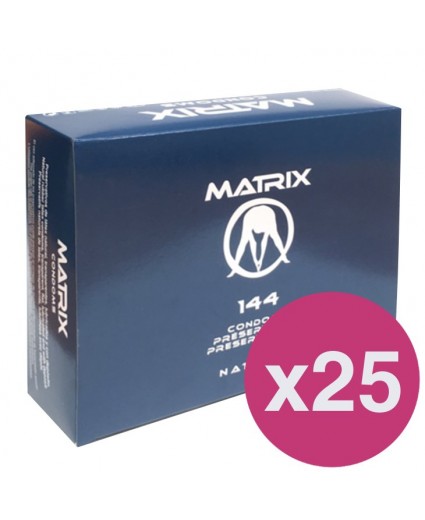 .MATRIX CONDOMS NATURAL - BOX OF 144 X 25